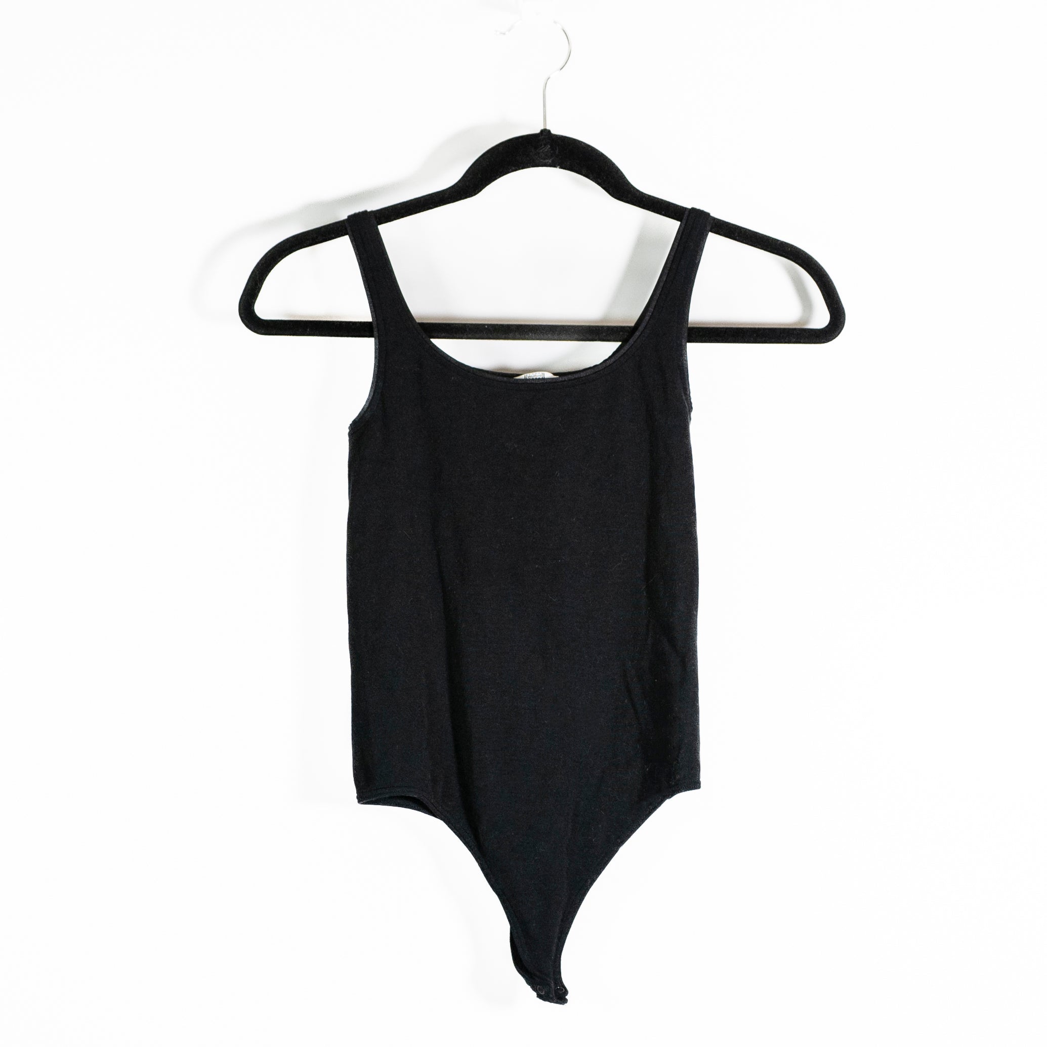 Wolford Women's Cotton Blend Knit Stretch Scoop Neck Sleeveless Tank One Piece
