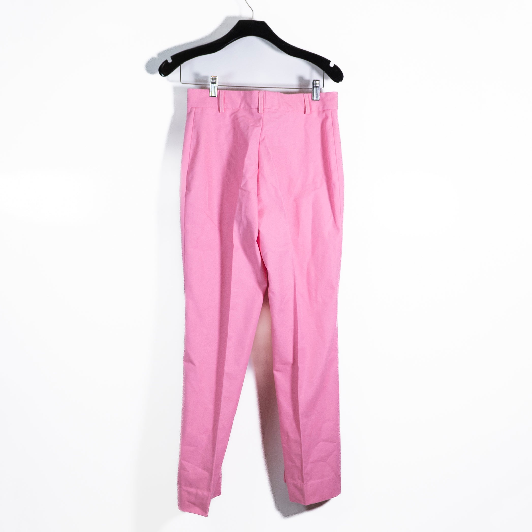 NEW Roseanna Drugjohn Straight Leg Cotton Canvas Pants Solid Pink 36 / Small