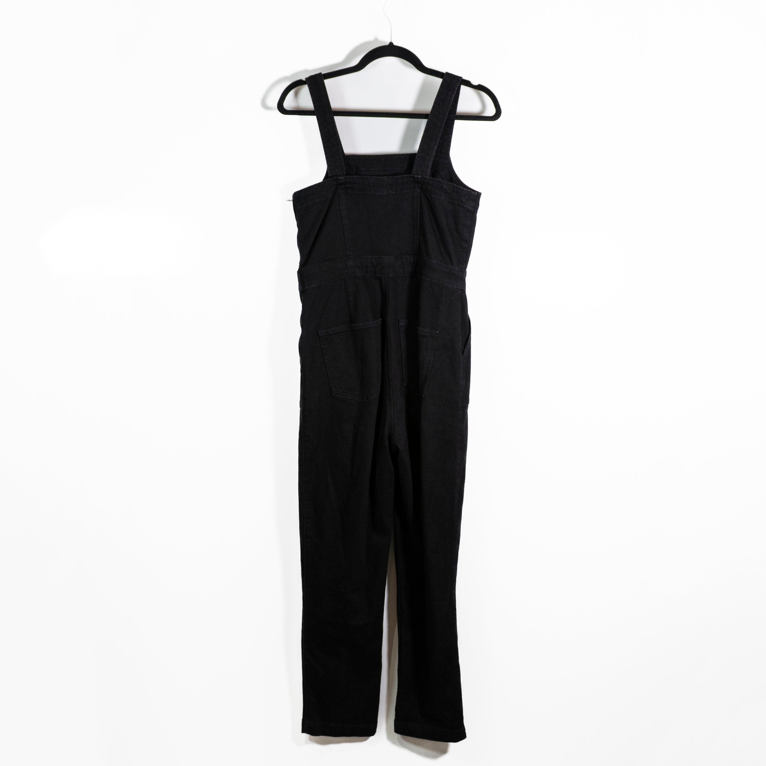 J. Crew Women's Cotton Stretch Square Neck One Piece Jumper Jumpsuit Black 2