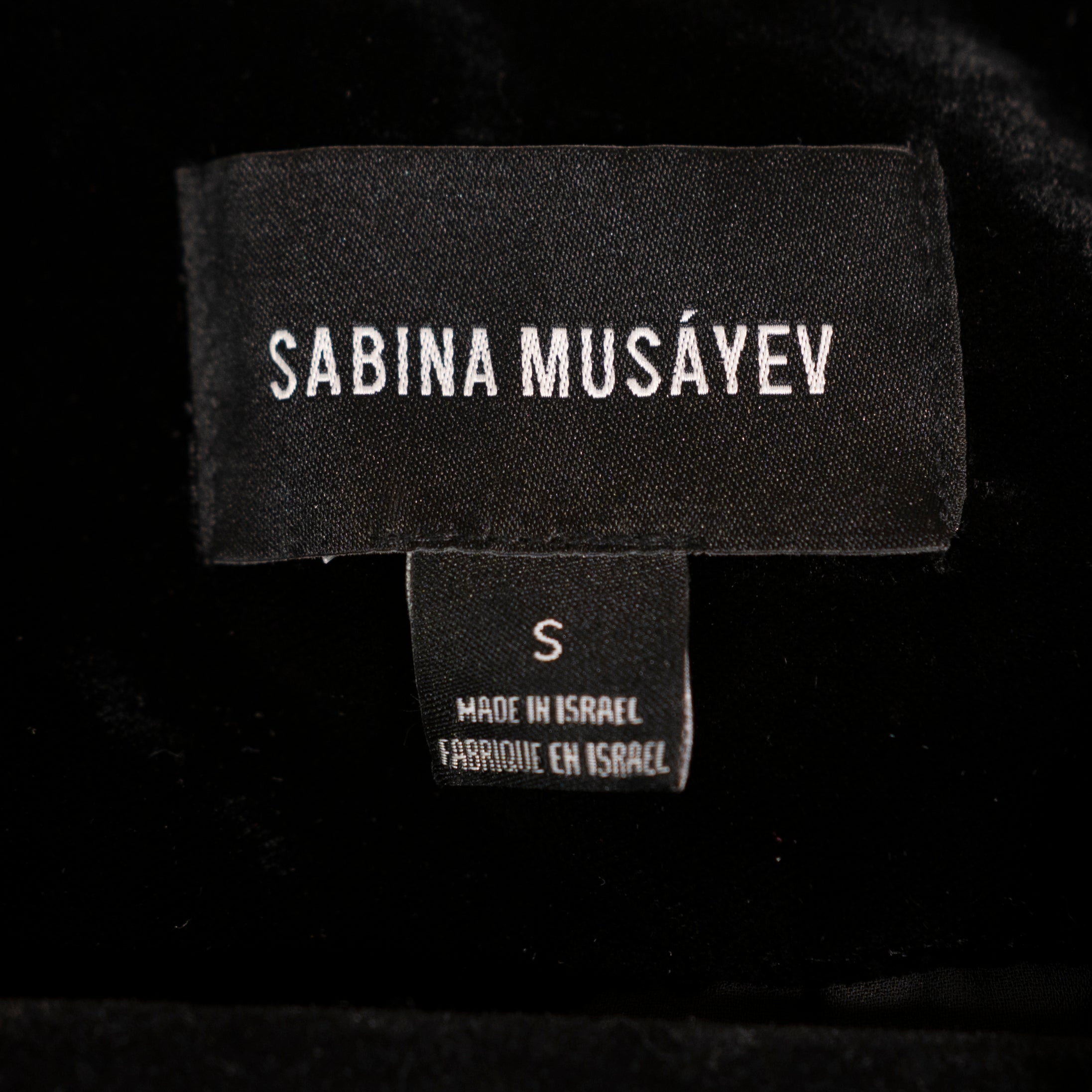 Sabina Musayev Floral Flower Sequin Sparkle Embellished Velvet Velour Jacket S