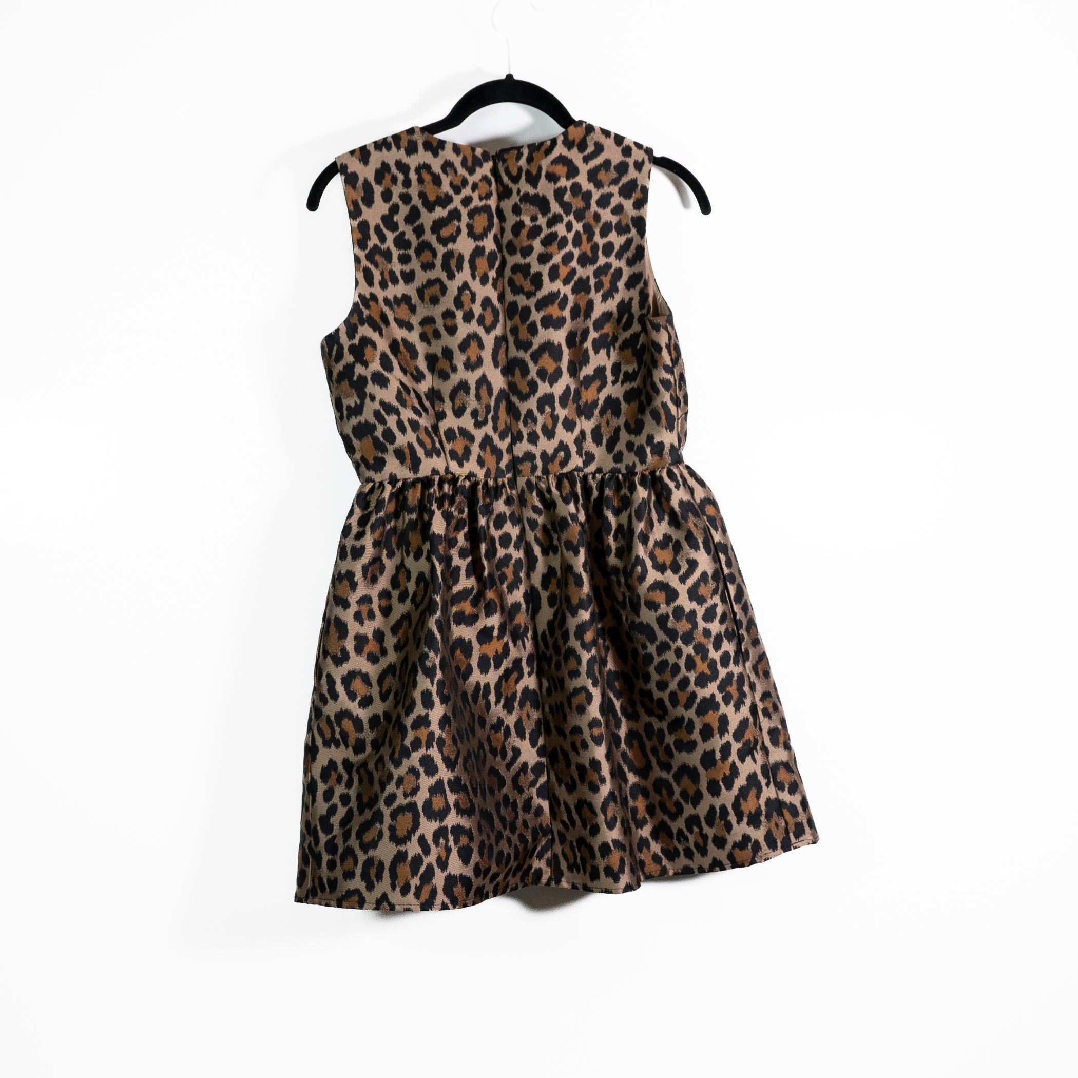 Kate Spade Modern Cheetah Leopard Animal Print Pattern Brocade Mini Dress 0