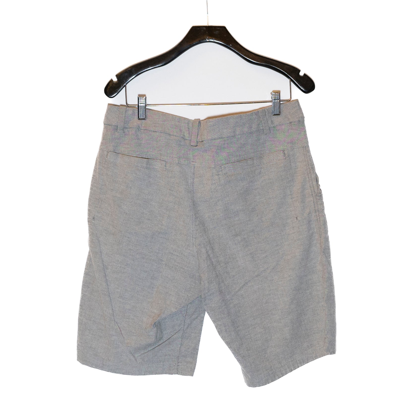 Lululemon Men's Commission Mid Rise Above Knee Flat Front Casual Shorts Gray 32