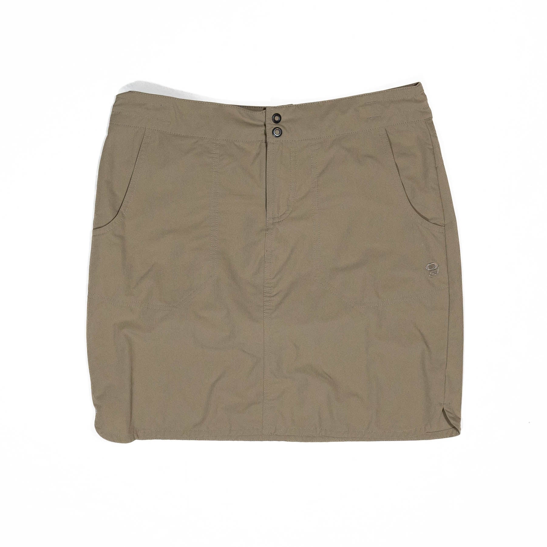 Mountain Hardware Women's Khaki Multi Pocket Straight Pencil Mini Skirt 6
