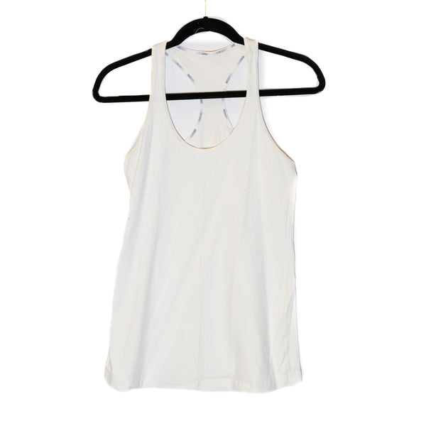 Lululemon Women's Cool Racerback Sleeveless Athletic Work Out Tank Top White M