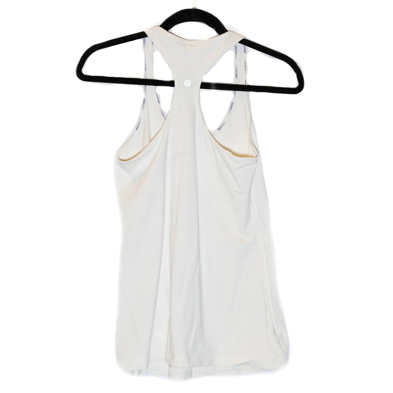 Lululemon Women's Cool Racerback Sleeveless Athletic Work Out Tank Top White M