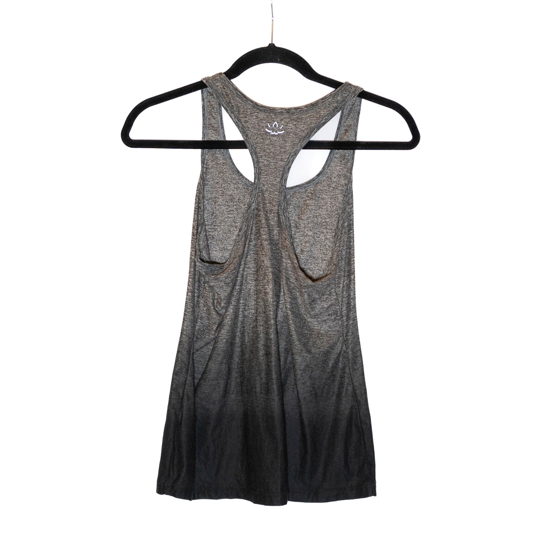 Beyond Yoga Women's Sleeveless Racerback Black Gray Ombre Work Out Tank Top XS