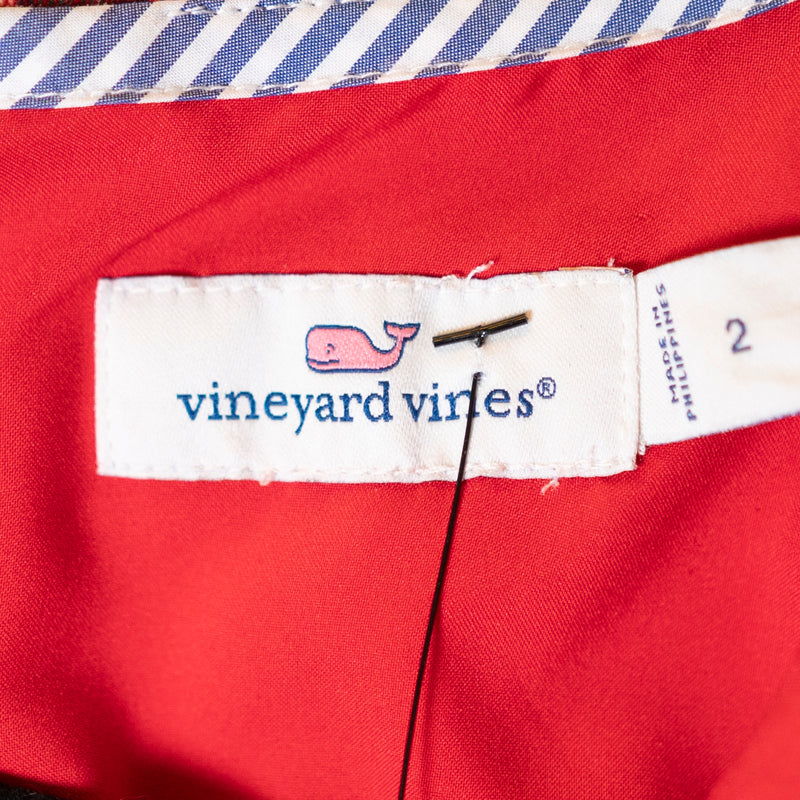 Vineyard Vines Greenwich Holiday Tartan Plaid Print Bell Sleeve Pullover Dress 2