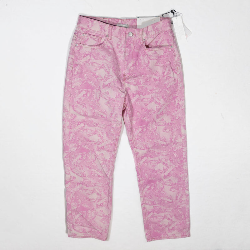 NEW Urban Outfitters BDG Cowboy Fit High Waisted Snake Print Pattern Pink Jeans