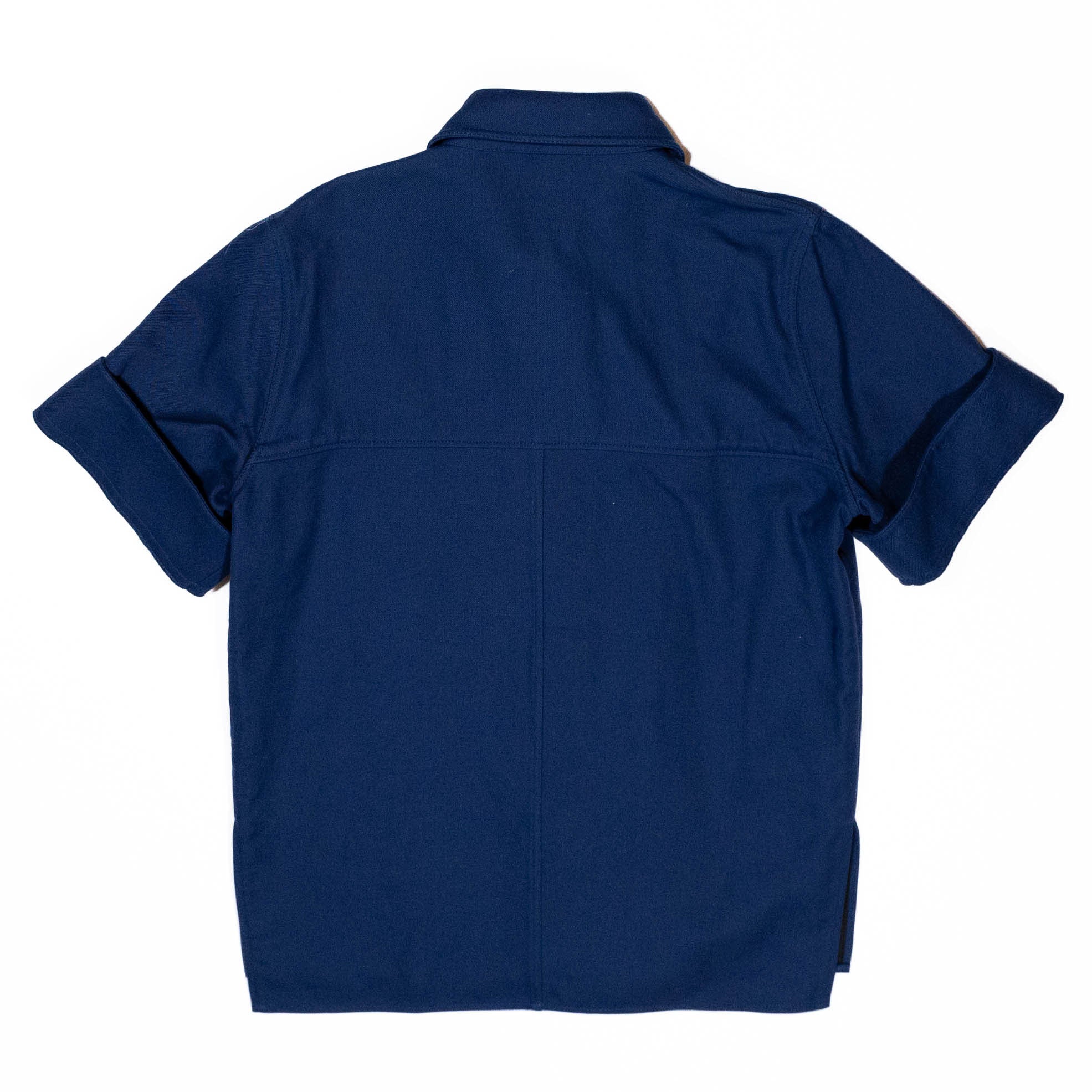 NEW Kwaidan Editions Oversized Mens Collared Shirt Cotton Twill Industrial Blue