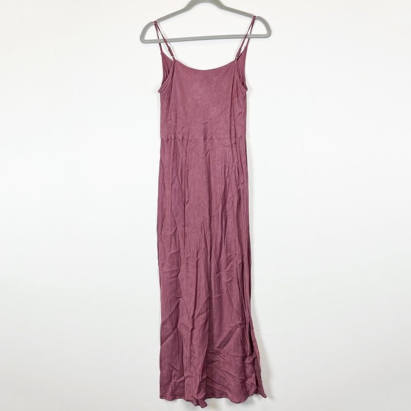 Anthropologie The Elyse Slip Dress Cowl Neck Pullover Tank Straps Plum Purple S