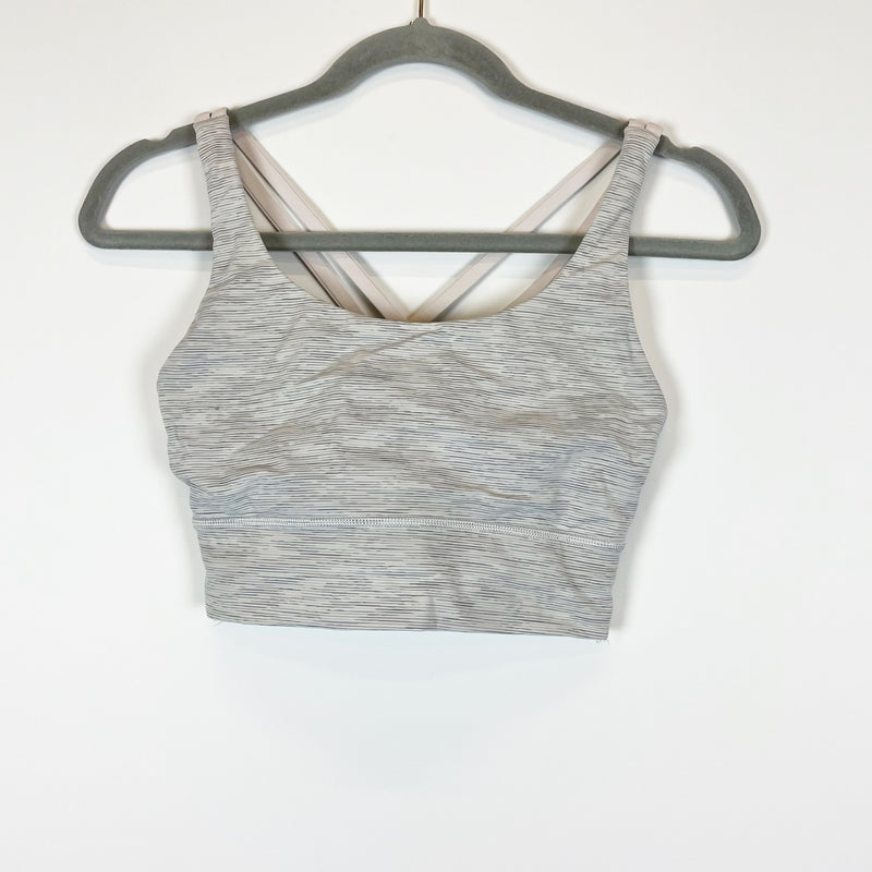 Lululemon Energy Long Line Wee Are From Space Nimbus Battleship Sports Bra 6