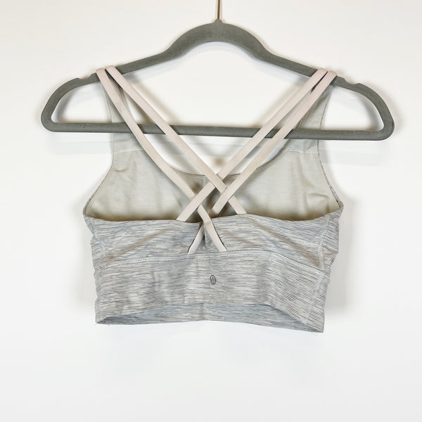 Lululemon Energy Long Line Wee Are From Space Nimbus Battleship Sports Bra 6