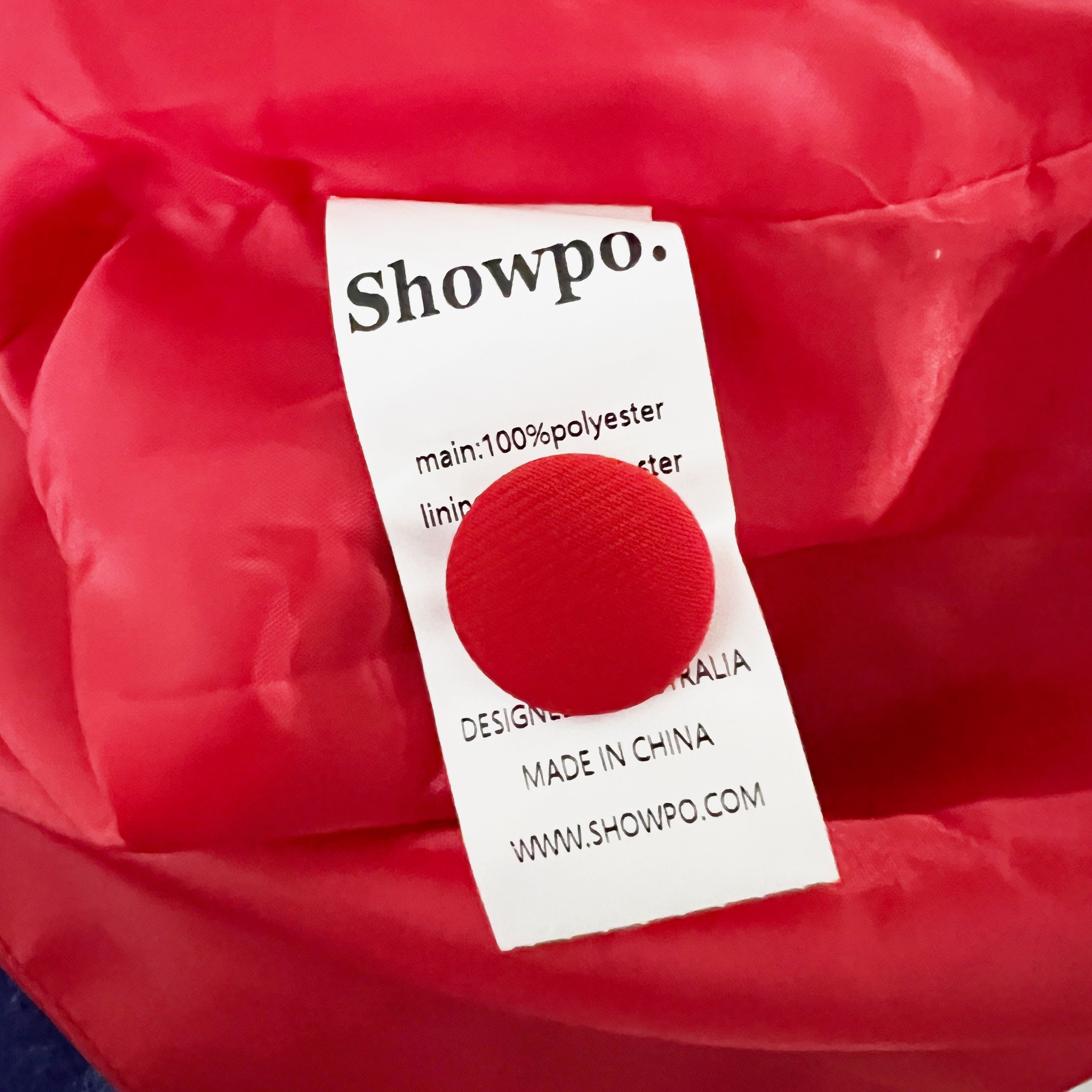NEW Showpo Michelle Oversized Plunge Neck Button Up Blazer Jacket Red 2