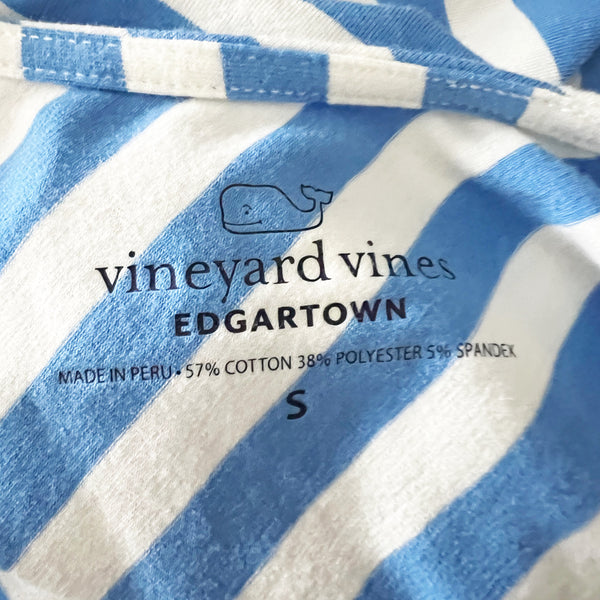 Vineyard Vines Edgartown Cotton Stretch Horizontal Stripe Print Swing Mini Dress