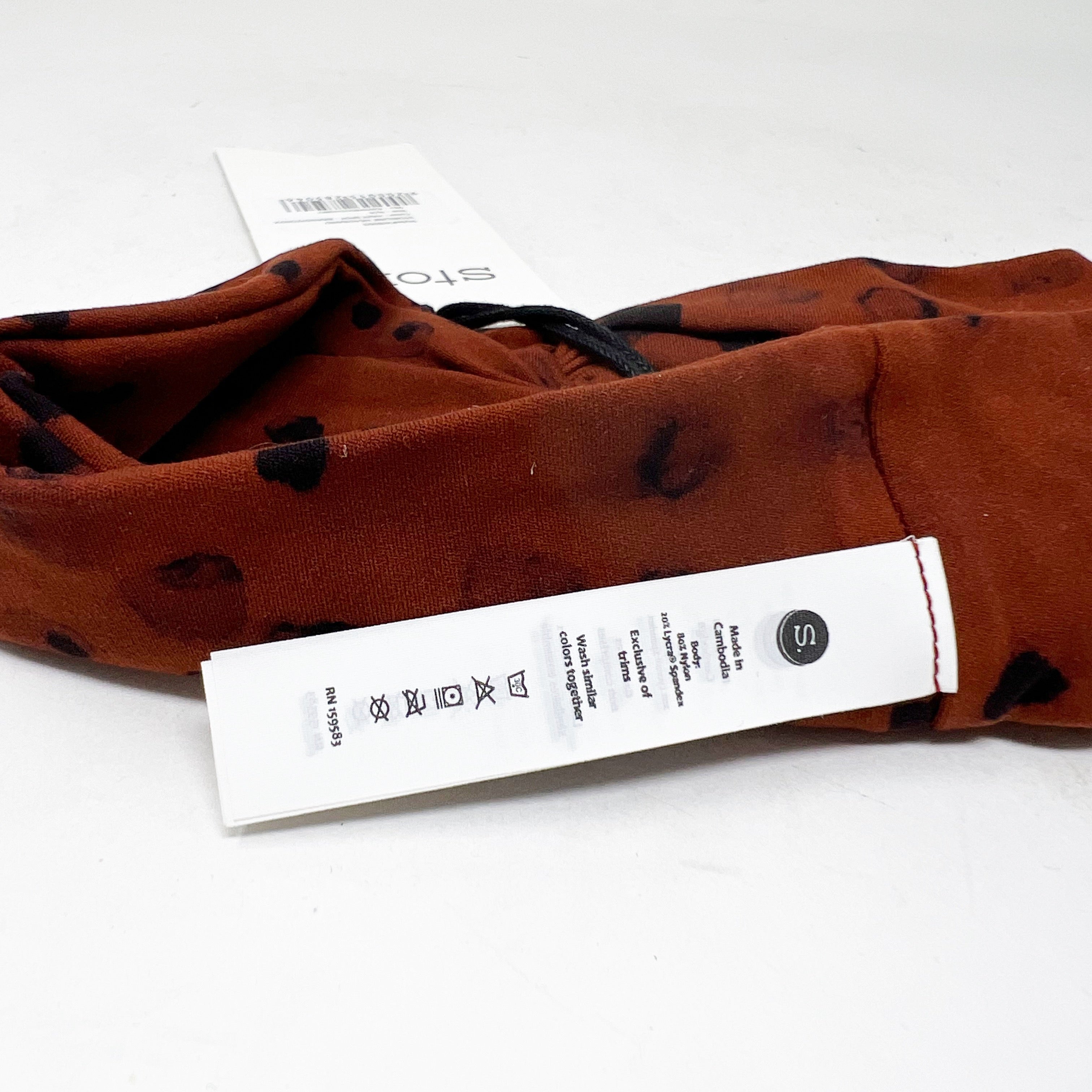 NEW Stori Storiline Hazy Spot Brandy Onyx Work Out Headband Hair Accessory