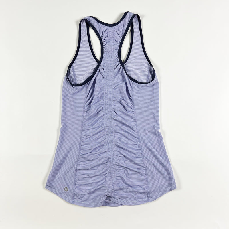 Lululemon Women's Runner Up Tank Heathered Cool Breeze Cadet Blue Shirt 4