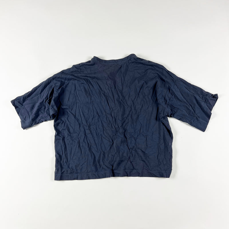 Summersalt 100% Pima Cotton Ultra Soft Collared Short Sleeve Pajama Shirt Top M