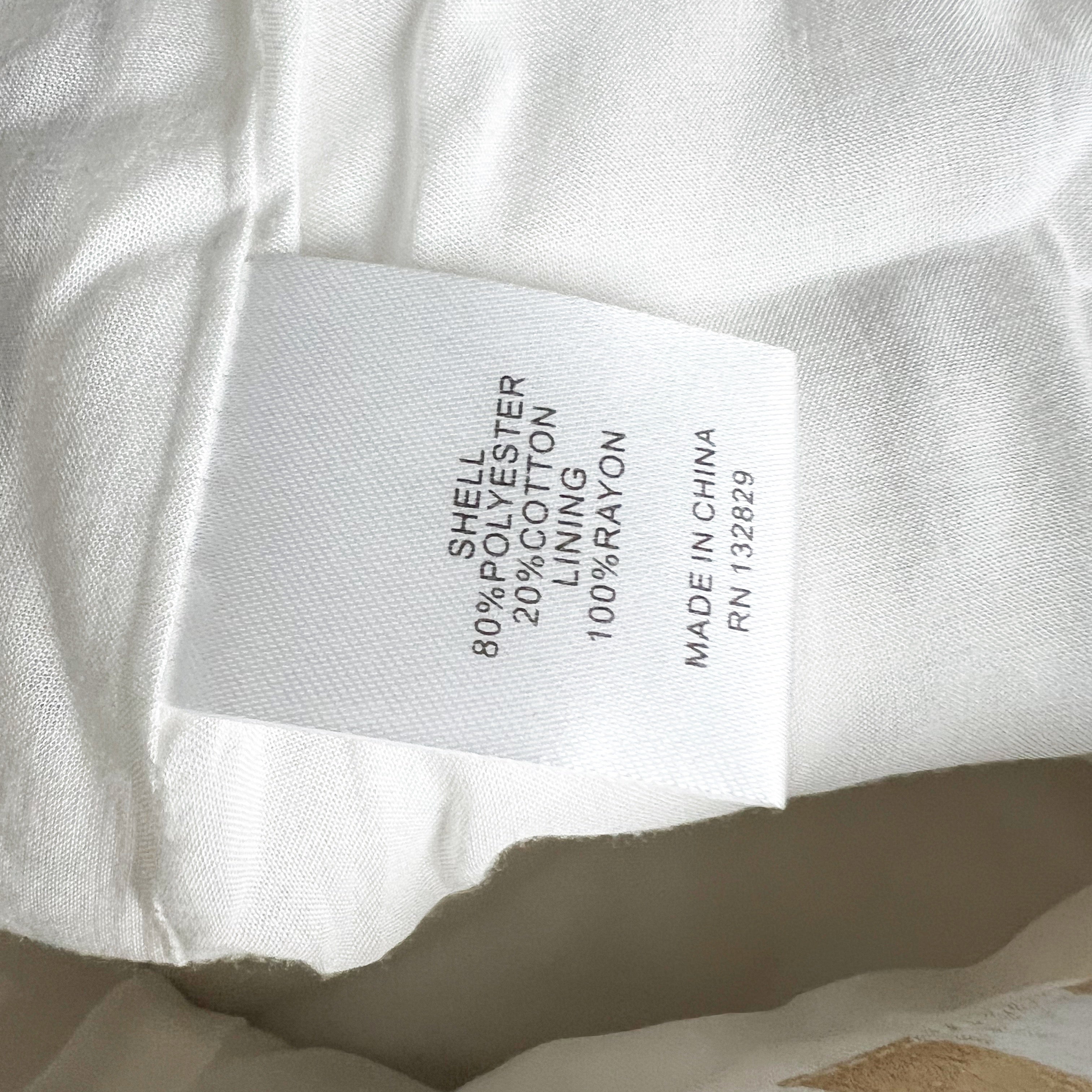 Majorelle Theo Gingham Check Print Pattern Tassel Tie Crop Straight Leg Pants XS