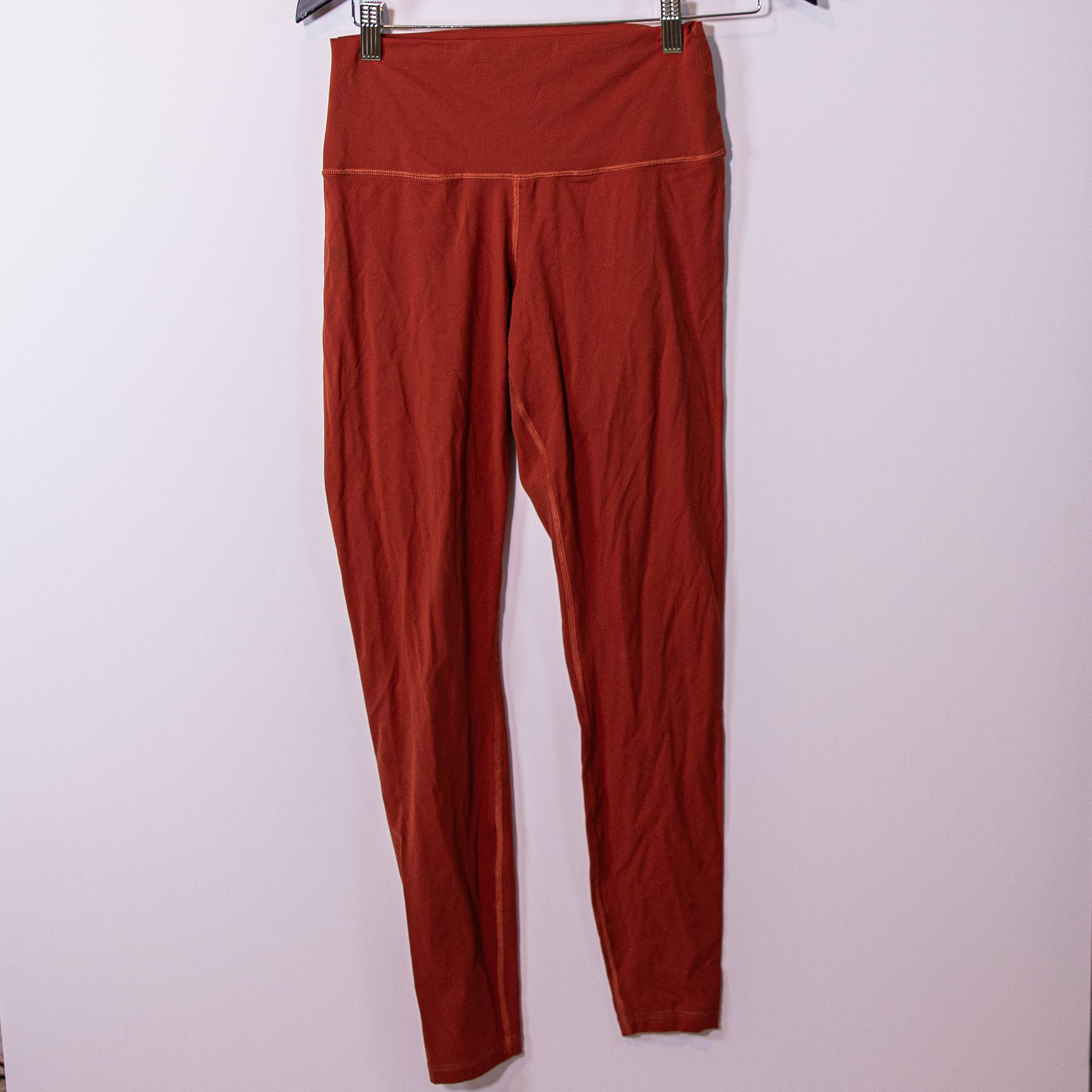 Everlane Women's ReNew High Waisted Ankle Crop Athletic Leggings Pants Orange M