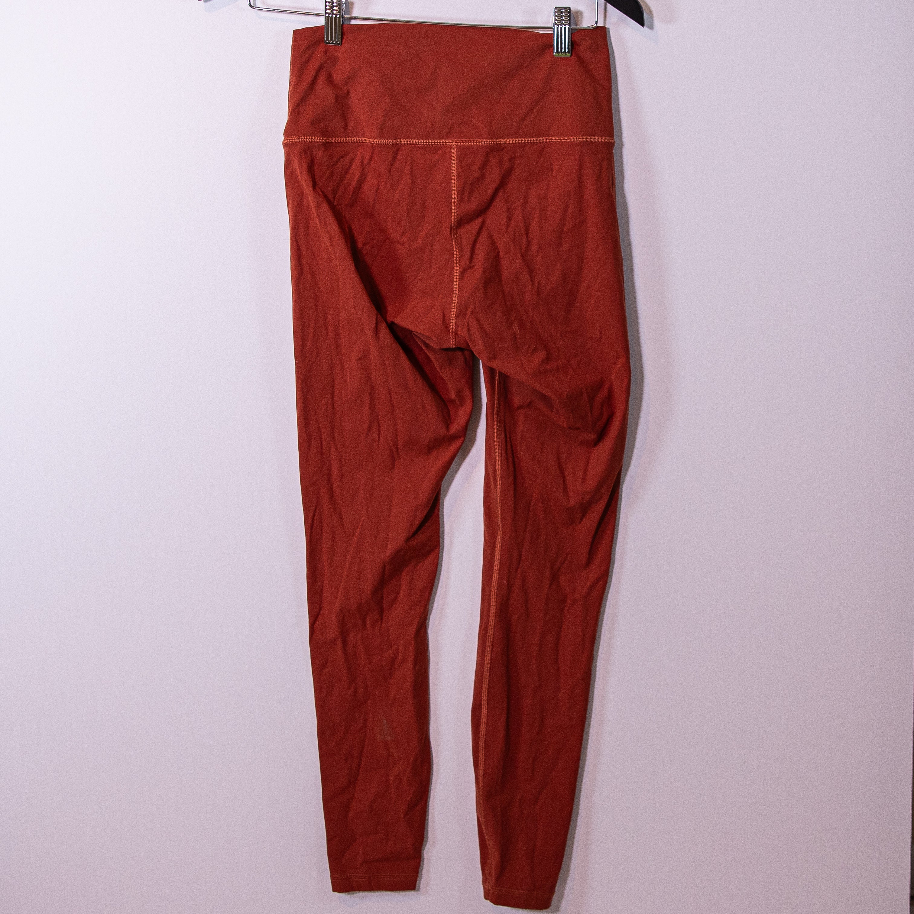 Everlane Women's ReNew High Waisted Ankle Crop Athletic Leggings Pants Orange M