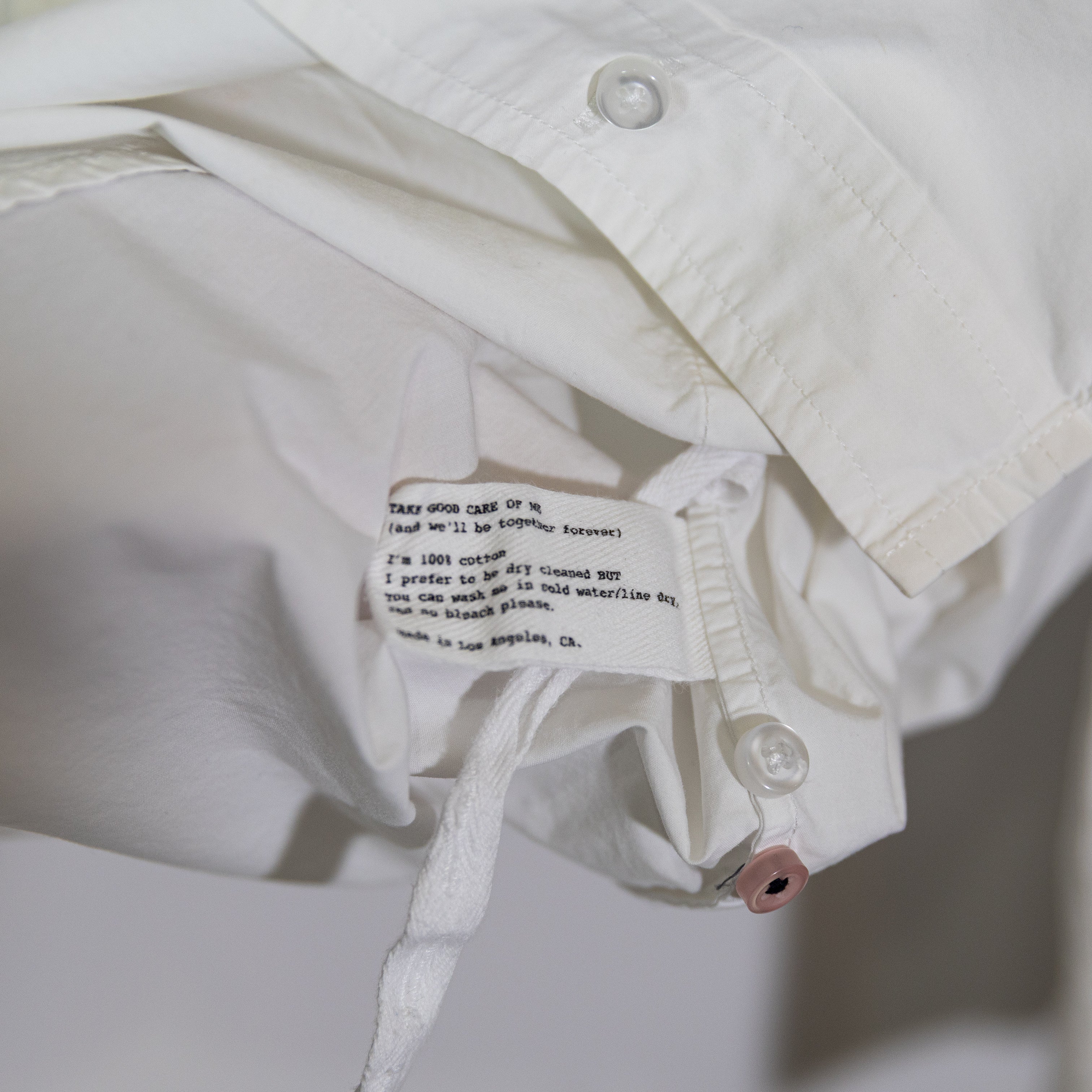 Cissa Women's The Daily Cotton Collared Button Down Wrap Shirt Blouse White XS/S