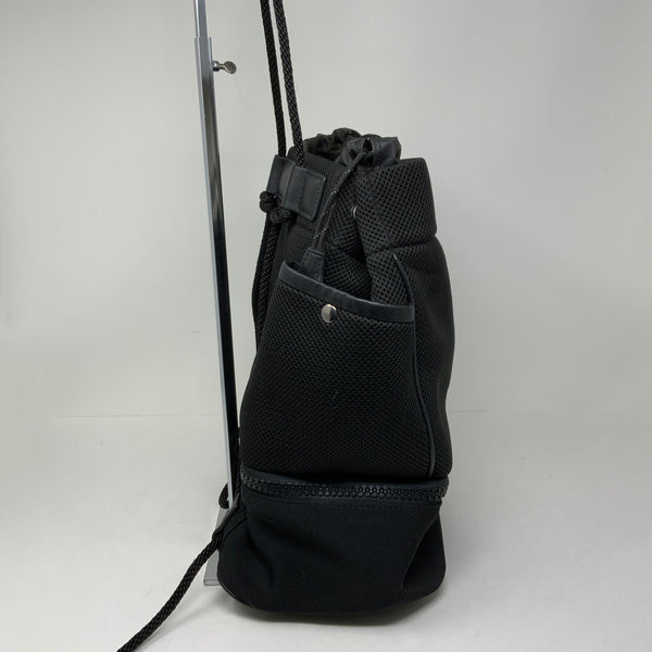 Transience Plunge Black Mesh Lightweight Travel Everyday Drawstring Backpack