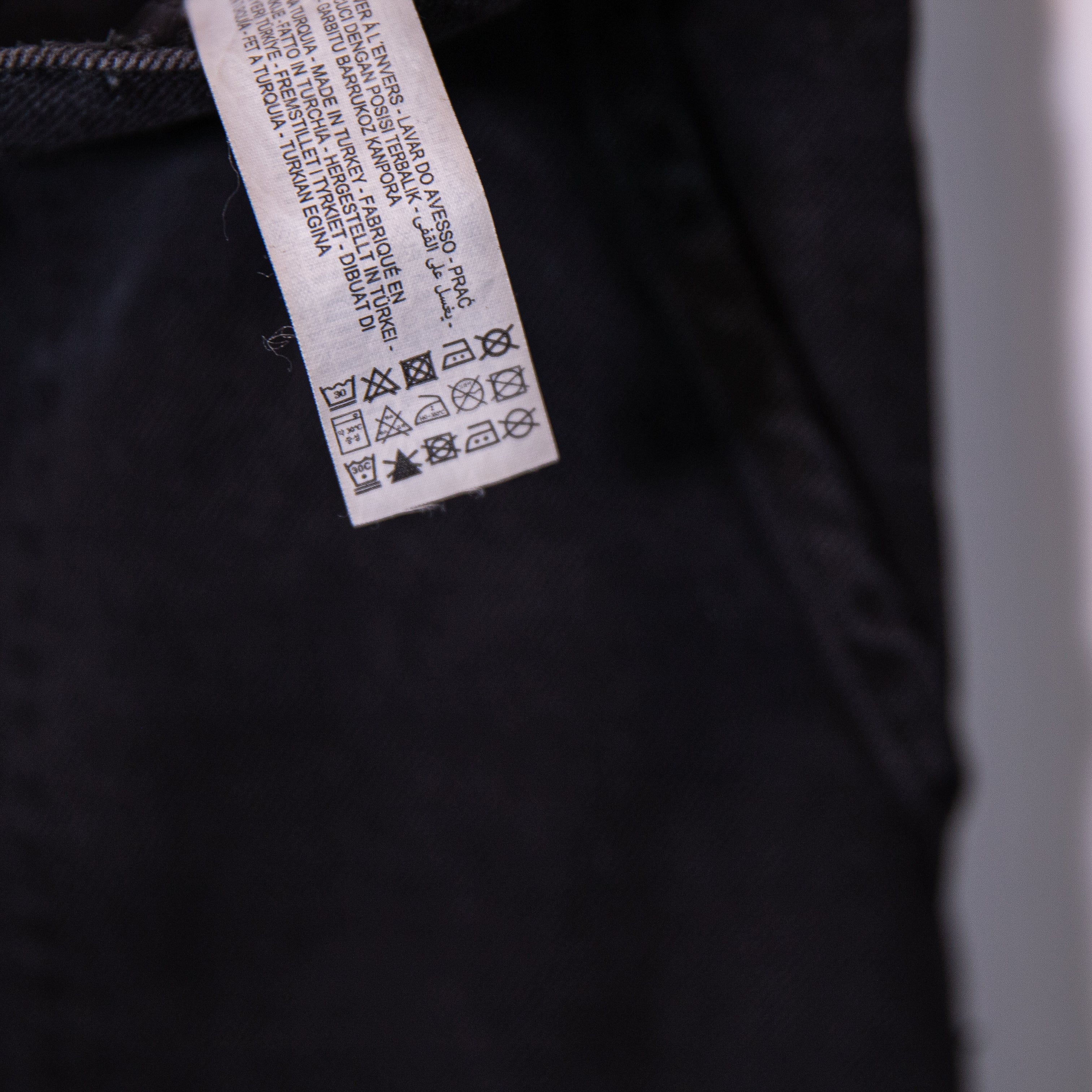 Zara Cotton Barrel Leg Ankle Cinch Cargo High Waisted Jeans Denim Pants Black S