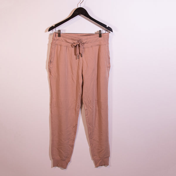 Athleta Women's Balance Jogger Cotton Modal Brush Fleece Lined Ankle Crop Pants