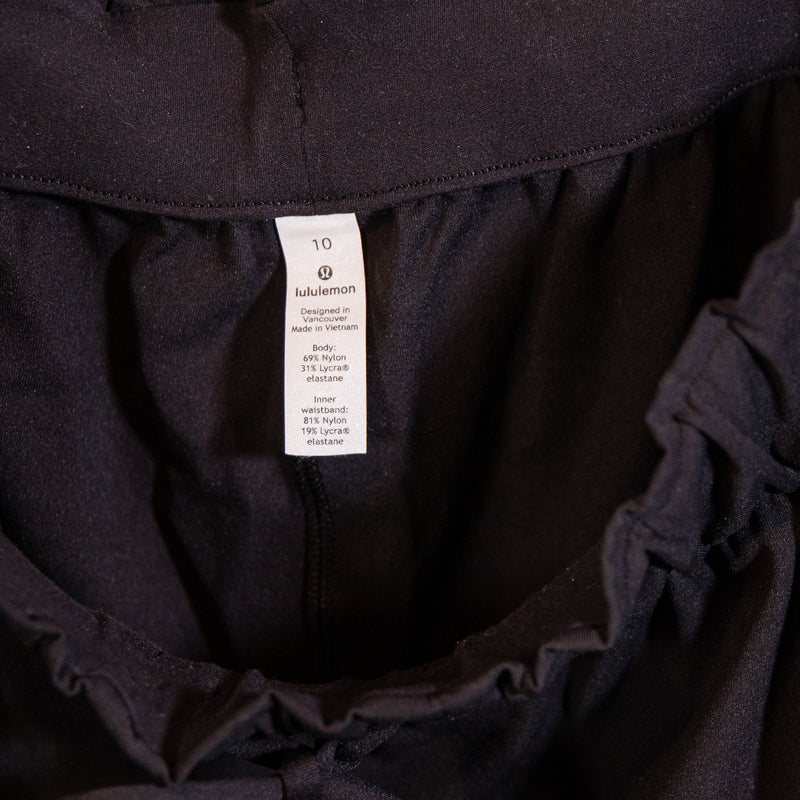 Lululemon Women's Keep Moving Pant 7/8 High-Rise Ankle Crop Track Pants Black 10