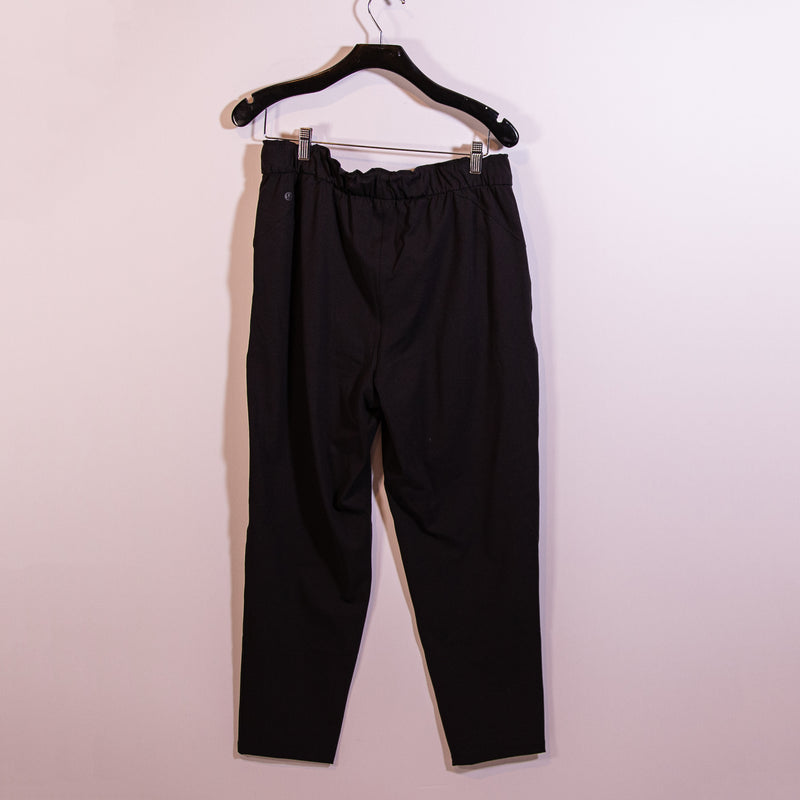 Lululemon Women's Keep Moving Pant 7/8 High-Rise Ankle Crop Track Pants Black 10