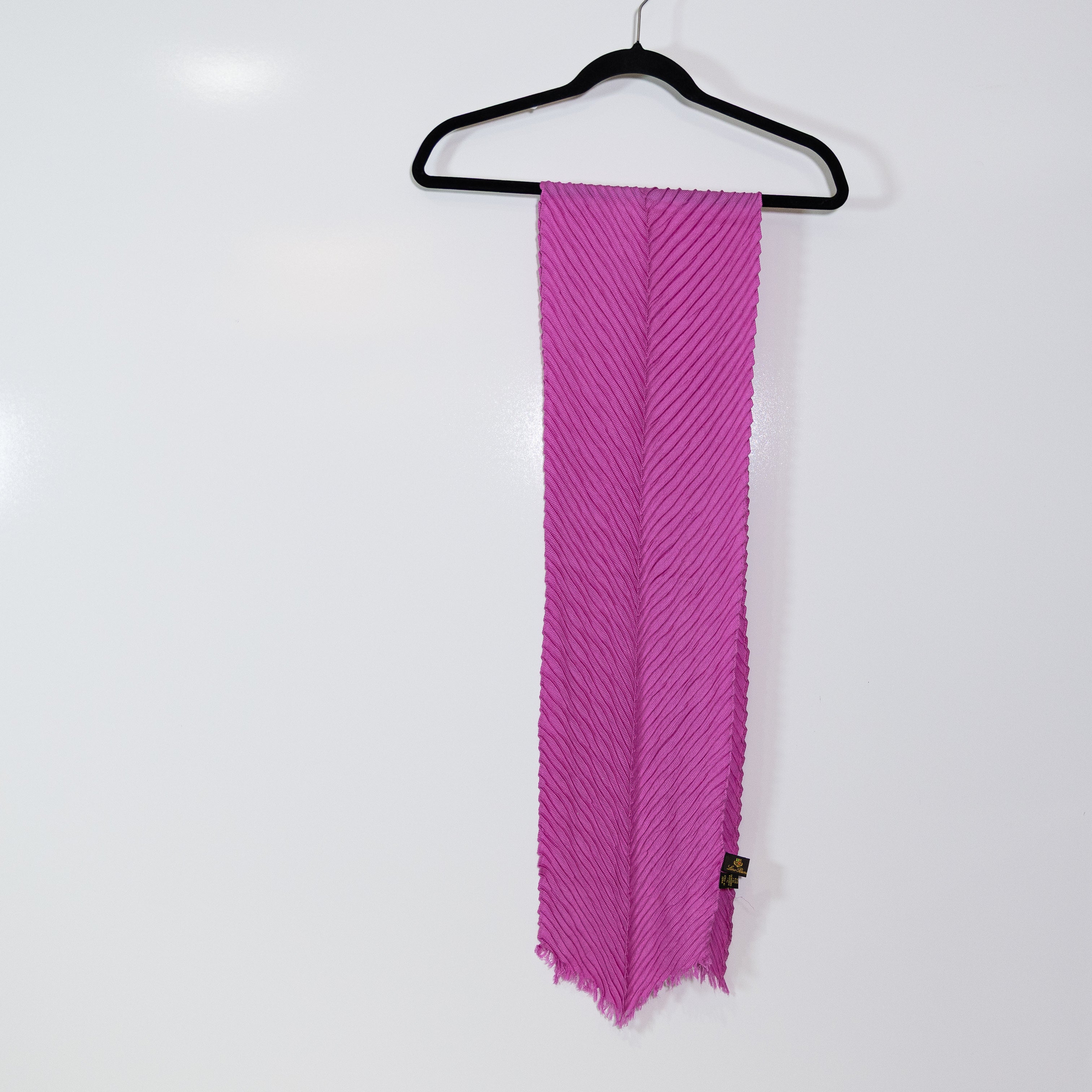 Loro Piana Made In Italy Cashmere Silk Knit Stretch Wrap Scarf Accessory Pink