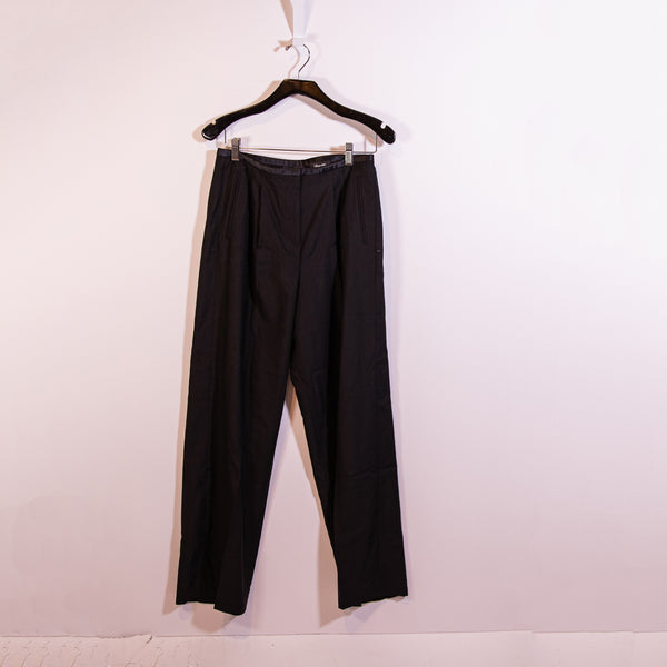 J. Crew Collection Women's Tollegno 1900 Italy Wool Straight Leg Trouser Pants 8