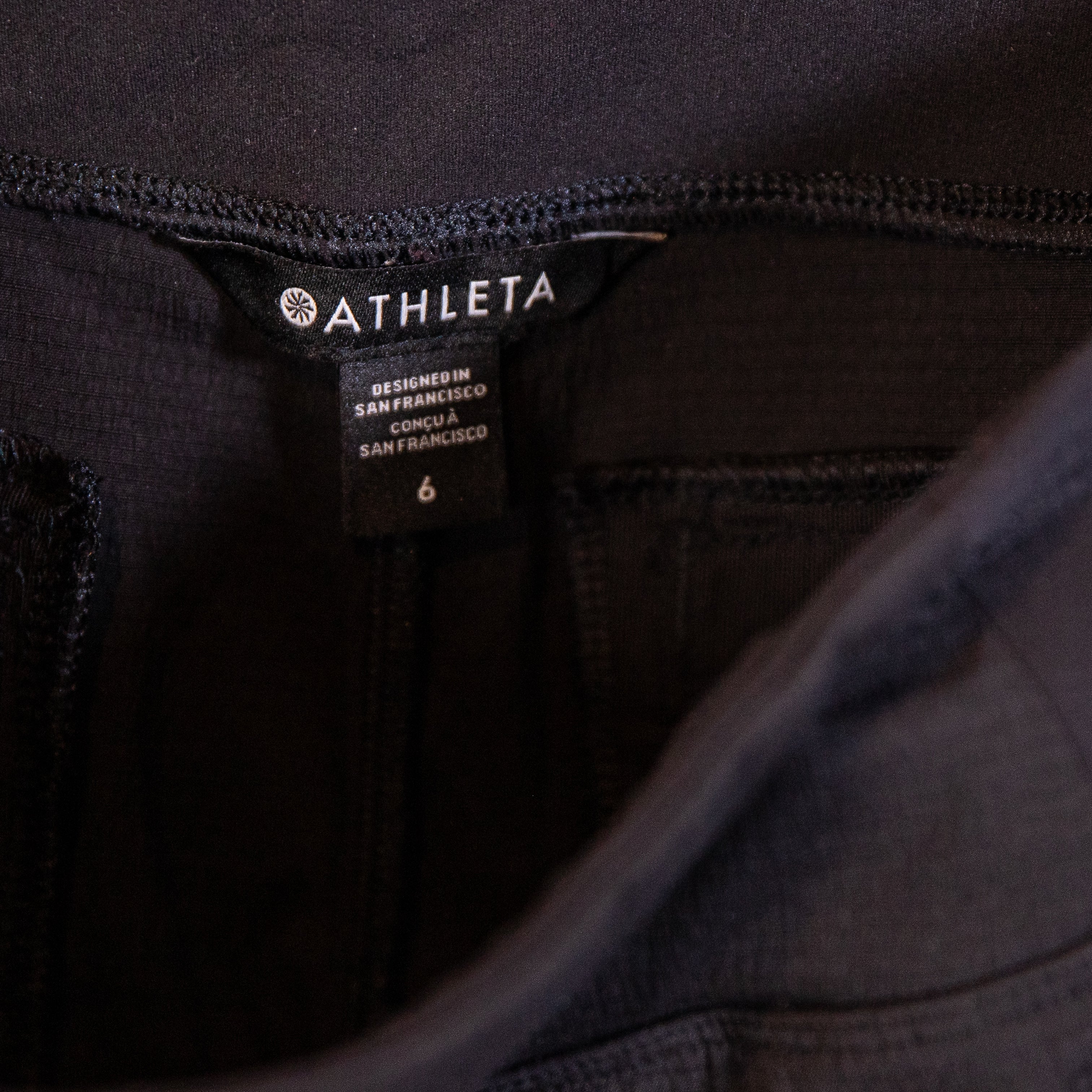 Athleta Women's Trekkie North High Rise Jogger Ankle Crop Pants Solid Black 6