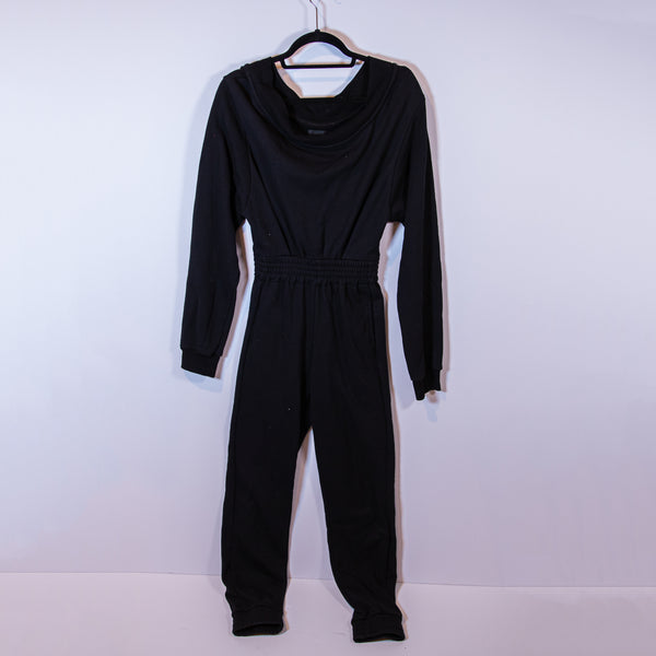 RTA Giovanni Cotton Terrycloth Off The Shoulder Full Length Jumpsuit Jumper XS