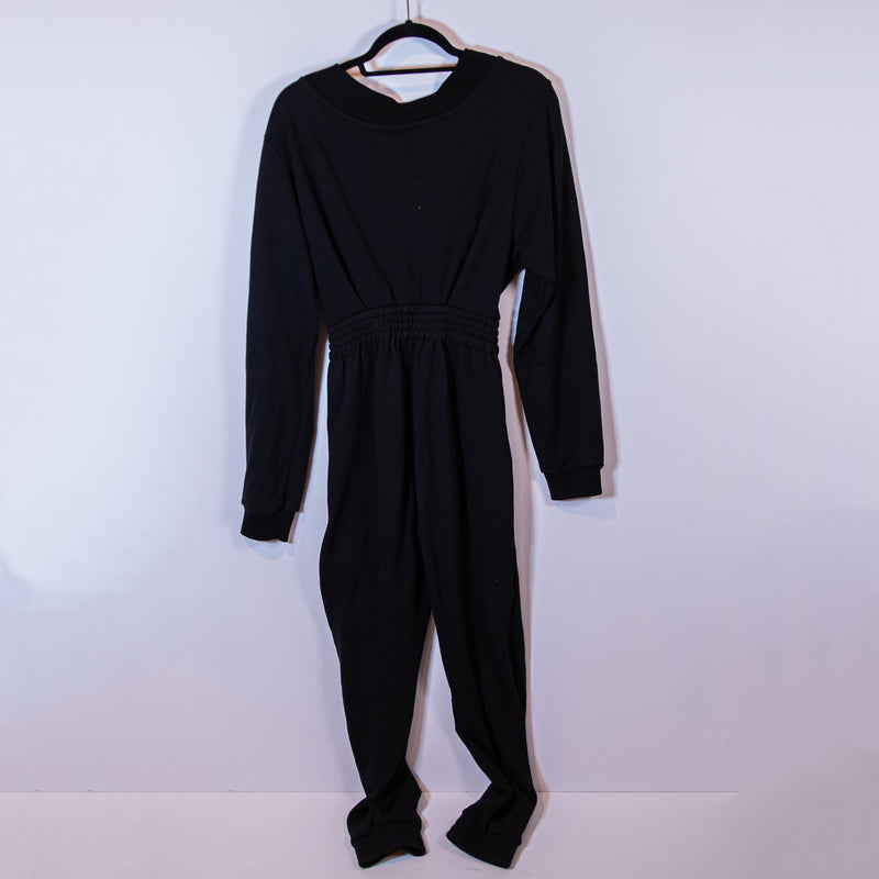 RTA Giovanni Cotton Terrycloth Off The Shoulder Full Length Jumpsuit Jumper XS