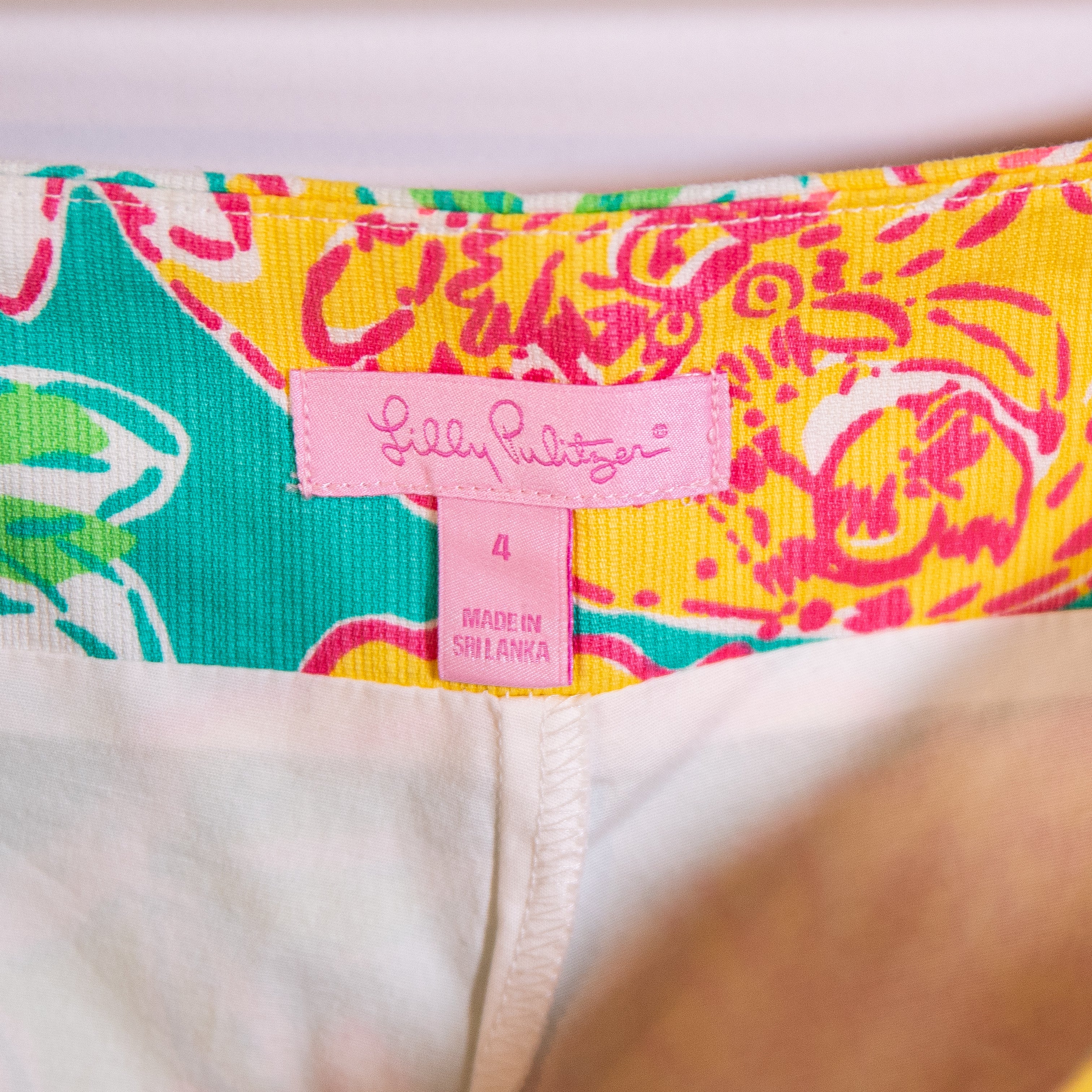 Lilly Pulitzer Dree Cotton Stretch Skort Pop Goes The Lemur Print Mini Skirt 4