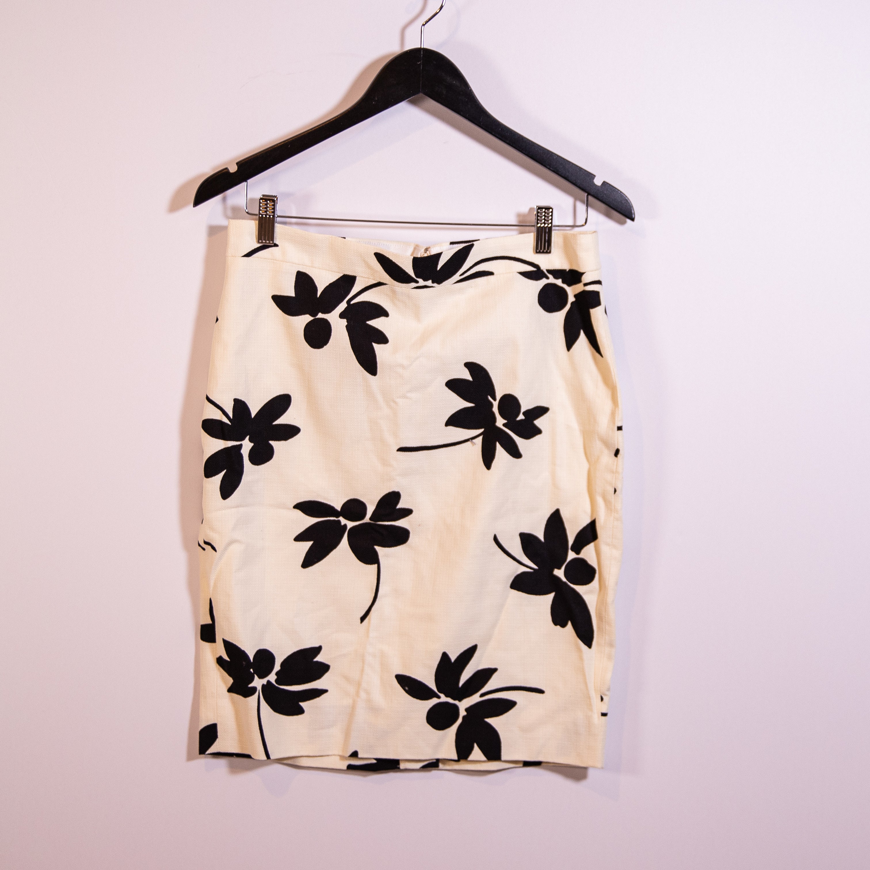 NEW J. Crew The Pencil Skirt Collection Basketweave Floral Flower Print 4