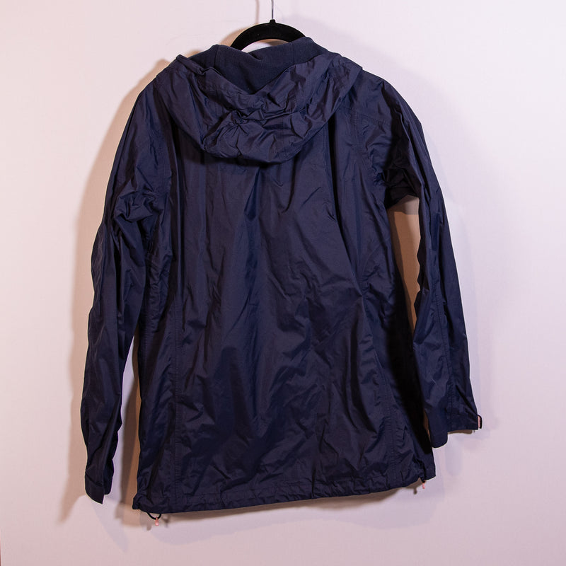 Vineyard Vines Women's Water Resistant Full Zip Hooded Jacket Windbreaker Blue S