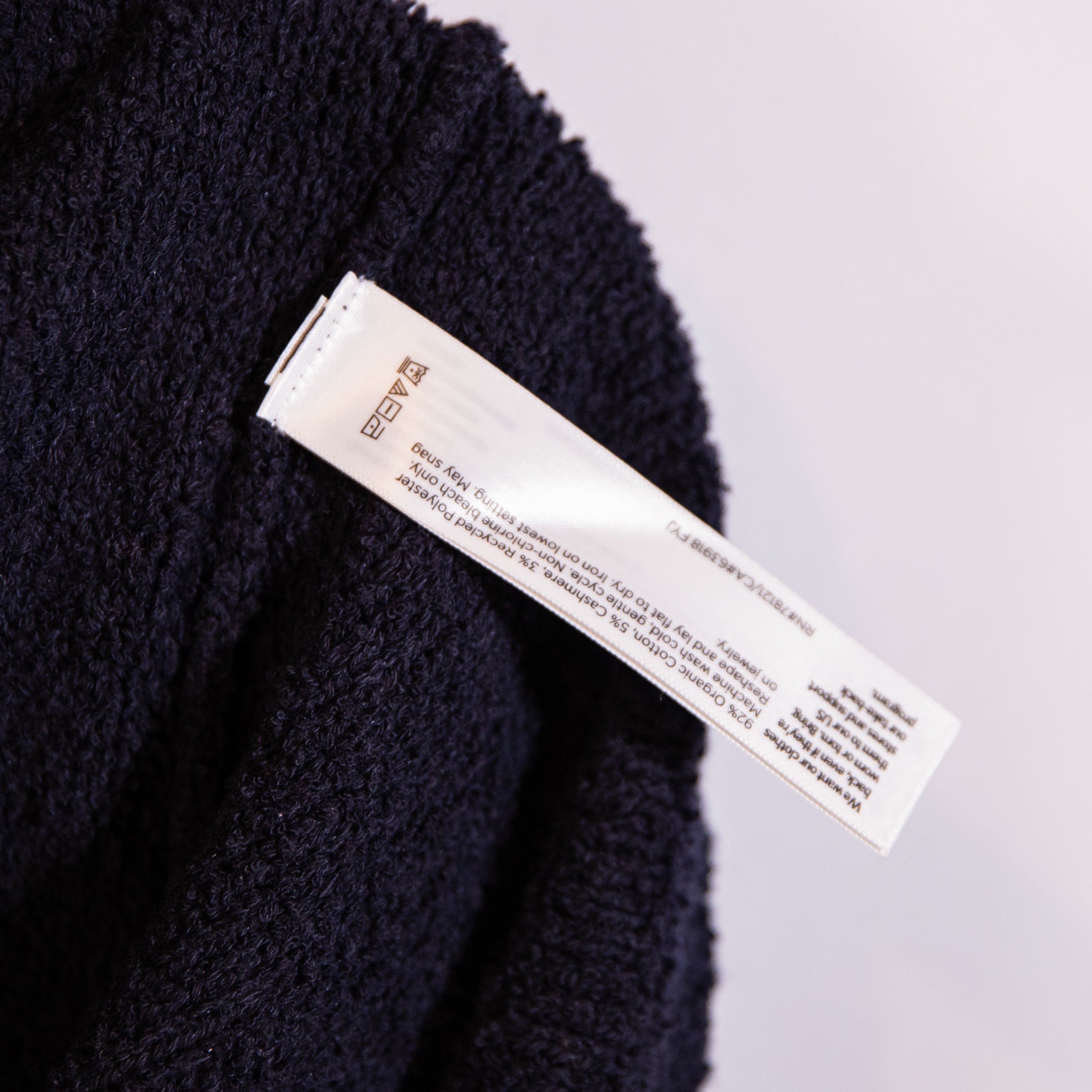 NEW Eileen Fisher Cotton Fluff Crew Neck Pullover Knit Stretch Sweater Top Black