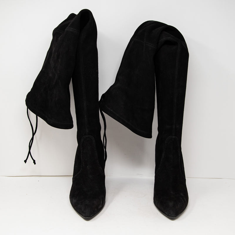 Stuart Weitzman Highchamp Genuine Suede Over The Knee High Heel Boots Shoes 10