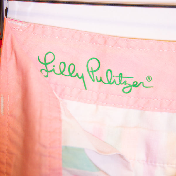 NEW Lilly Pulitzer Callahan Cotton Multi Color Spicy Stripe Print Pattern Shorts