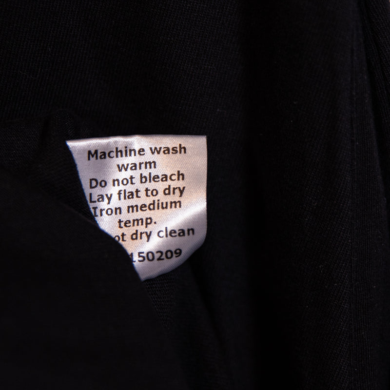 La Ligne Women's Andie Cotton Crew Neck Short Sleeve Tee Shirt Midi Dress Black