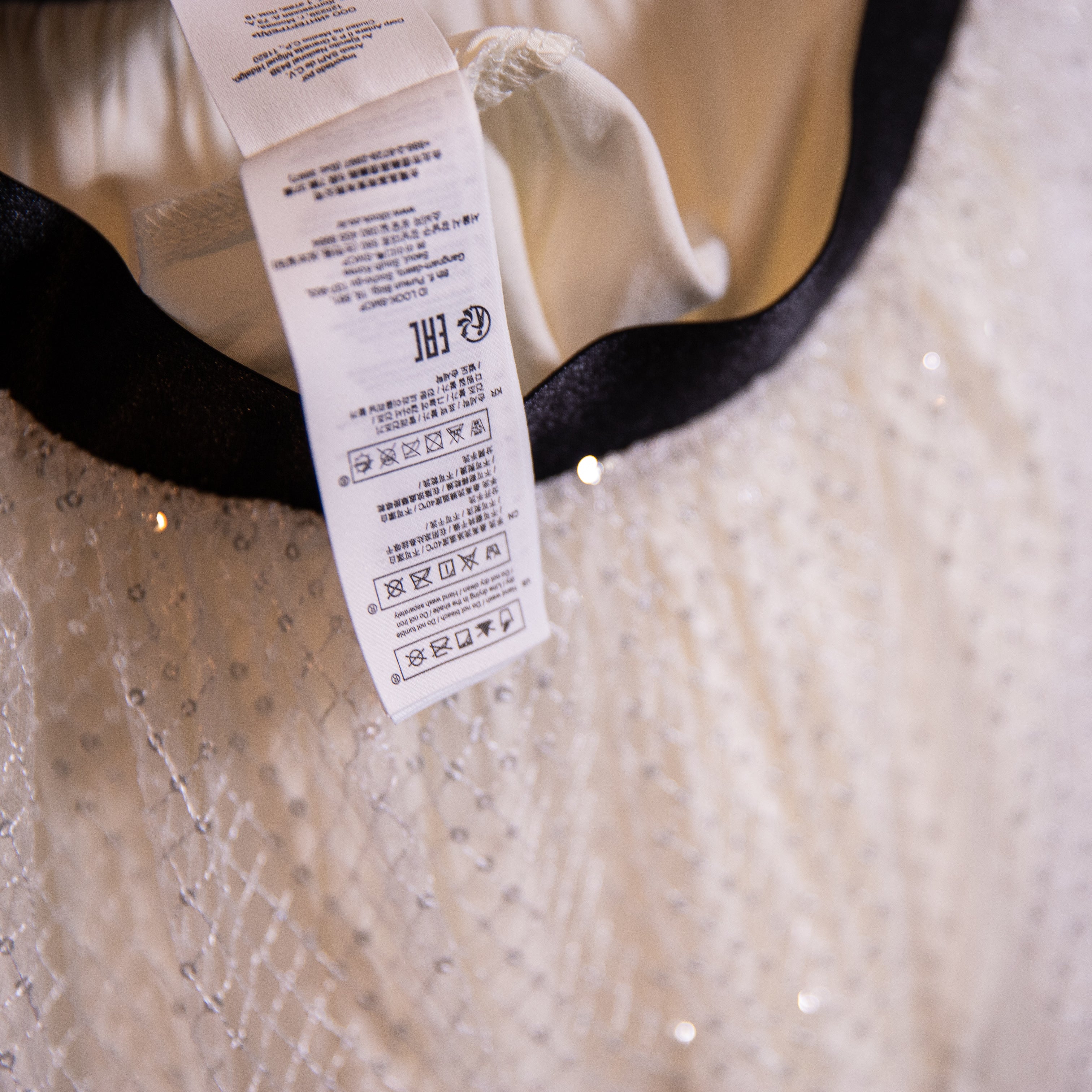 NEW Maje Jiris Sequin Embellished Tulle Mesh Pull On Midi Skirt In White Black