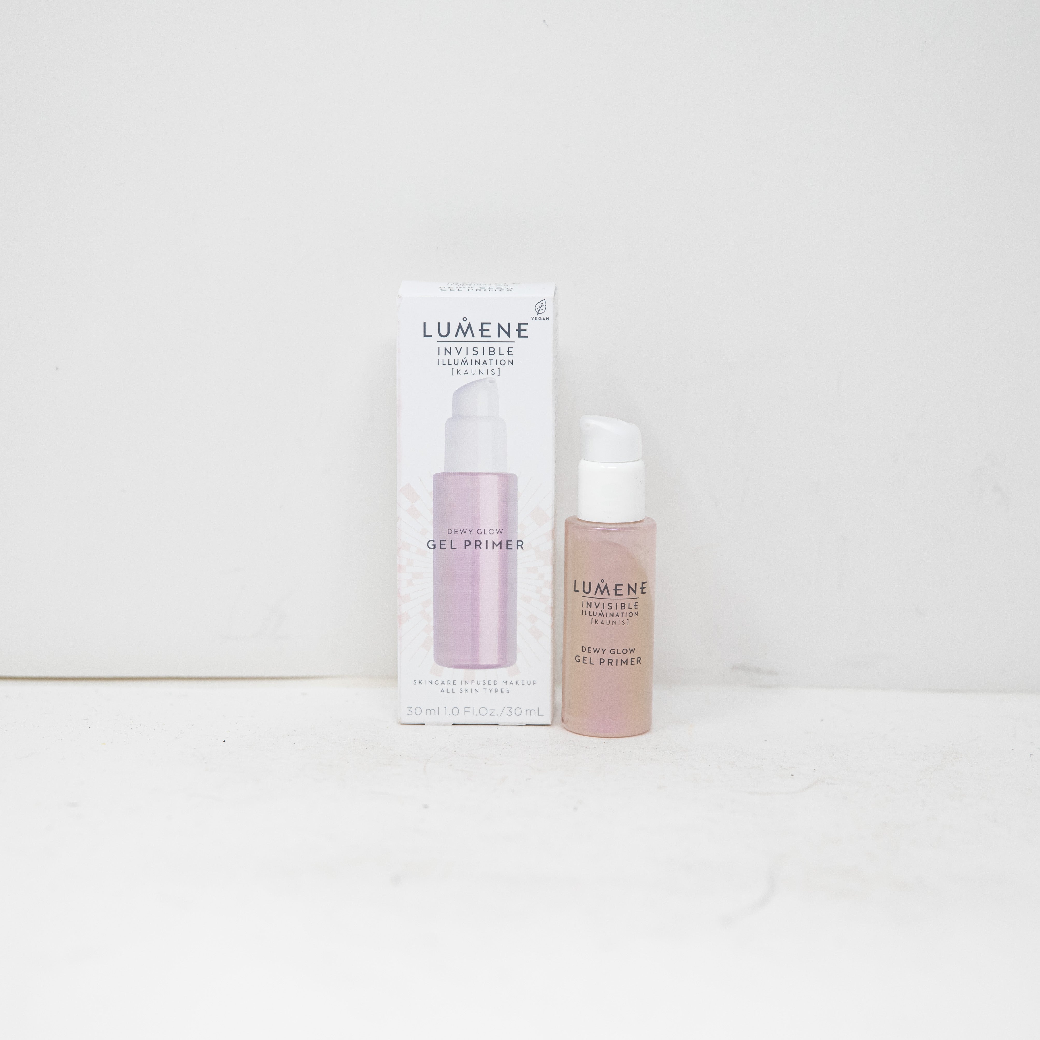 NEW Lumene Invisible Illumination Dewy Glow Gel Primer Skincare Infused Makeup