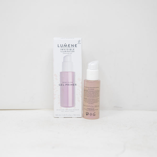 NEW Lumene Invisible Illumination Dewy Glow Gel Primer Skincare Infused Makeup