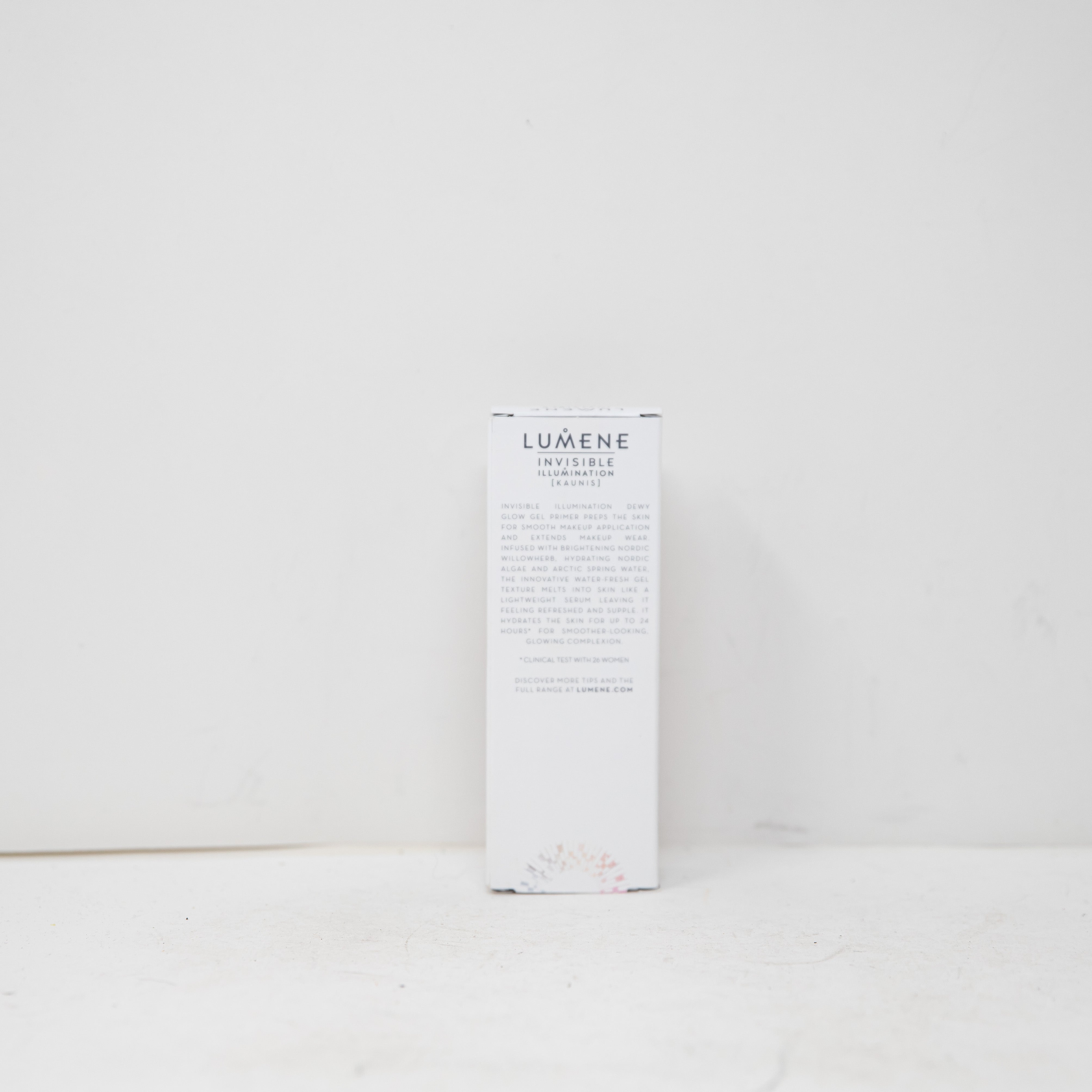 NEW Lumene Invisible Illumination Dewy Glow Gel Primer Skincare Infused Makeup