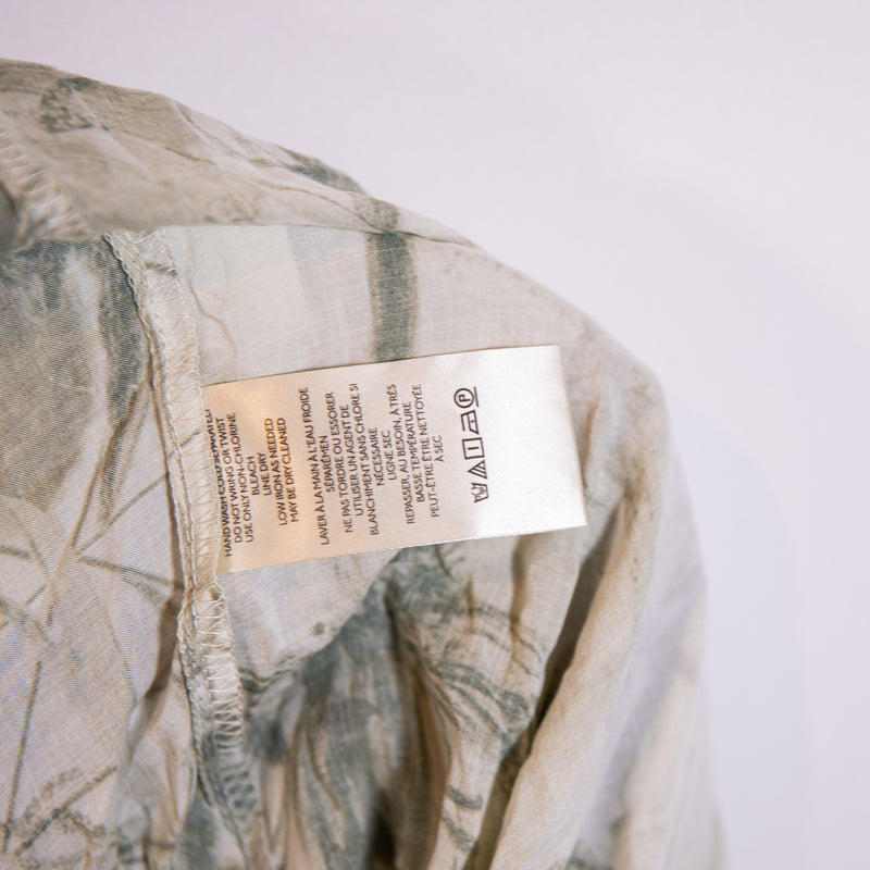 NEW Manel Villalonga x Pilcro Romy Relaxed Buttondown Collared Blouse Shirt Top