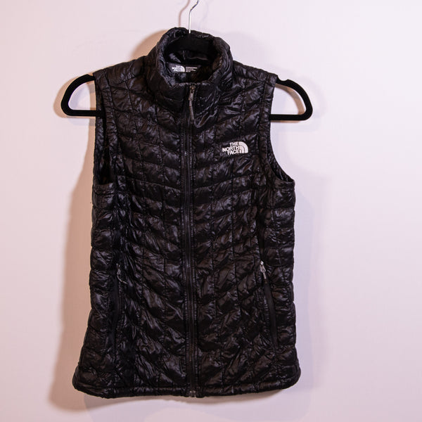 The North Face Women's Faux Down Filled Quilted Sleeveless Vest Jacket Black XS