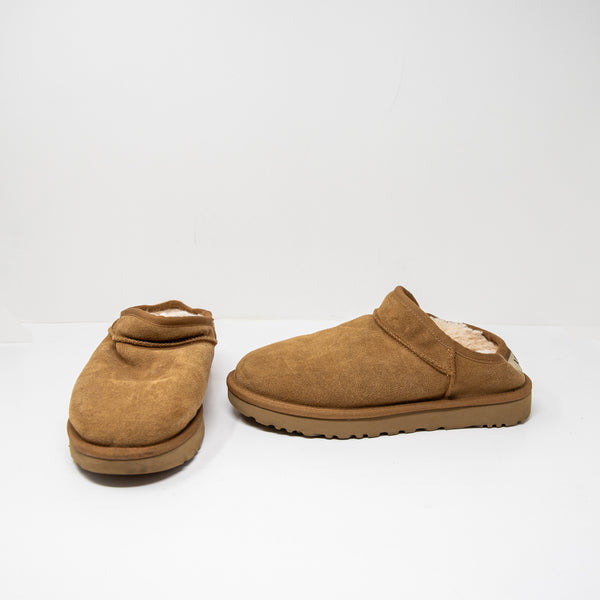 Ugg Women's Classic Micro Low Top Genuine Suede Shearling Lined Slippers Shoes