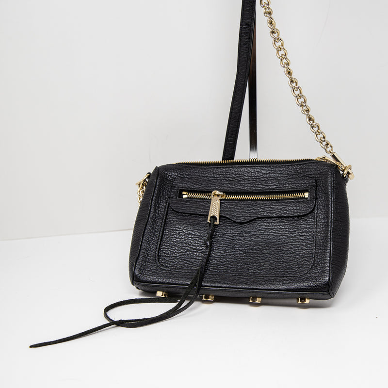 Rebecca Minkoff Avery Genuine Leather Convertible Crossbody Shoulder Purse Bag